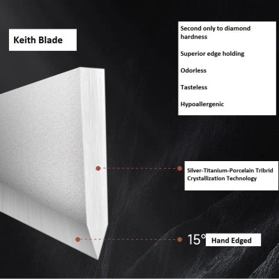 Dao bếp siêu nhẹ Titanium Keith Ti8743