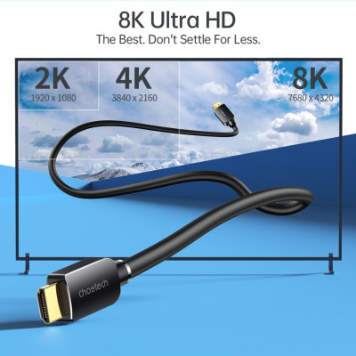Cáp CHOETECH XHH-TP20  HDMI sang HDMI 8K@60Hz dài 2m (Hàng chính hãng)