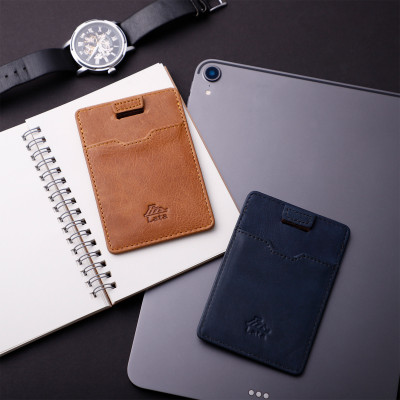 Ví nam da bò Lata (Thời trang nam đựng namecard - Ví da thật LVN77)