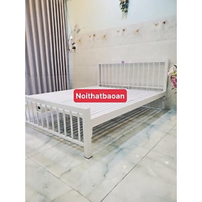 Giường sắt mỹ nghệ BẢO AN 1M4X2M