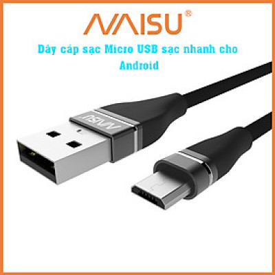 Cáp dữ liệu sạc nhanh 3A, NaiSu, với tùy chọn cổng Type-C và Micro, chiều dài 1M, 4 màu để lựa chọn, NS-3A ID – 1815 - Hàng nhập khẩu