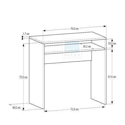 Bàn Gỗ Nhỏ Đơn Giản Mà Đẹp Màu Trắng SIB Decor BLV115