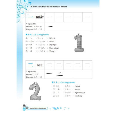 Sách - Để Kỳ Thi Tiếng Nhật Trở Nên Đơn Giản - Kanji N5 - Minh Thắng
