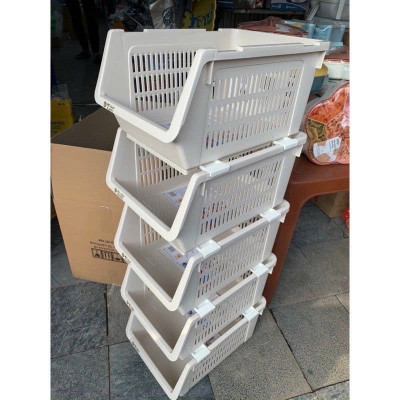 Kệ xếp tầng đa năng Việt Nhật tiện ích (5569) đựng đồ tiết kiệm không gian chất liệu nhựa bền đẹp - Hàng Việt Nam