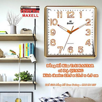 Đồng Hồ KIM TRÔI EASTAR Cao Cấp Tròn CỔ ĐIỂN Có DẠ QUANG - Bảo Hành 1 Năm - Tặng Pin Maxell