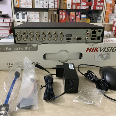 Đầu Ghi Hình HD 4MP 16 Kênh Chuẩn H.265 Pro+ HIKVISION DS-7116HQHI-K1 - Hàng chính hãng