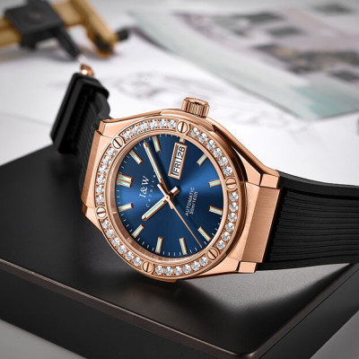 Đồng Hồ Nam I&W Carnival 55851G7 Chính Hãng Full Box Chống Nước Kính Chống Xước Dây Silicon Cao Cấp BH 60T (Máy Cơ Tự Động)