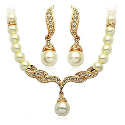 Bộ trang sức nữ thời trang phong cách hàn quốc gồm trọn bộ vòng cổ + bông tai