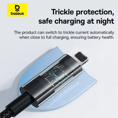 Cáp sạc nhanh và truyền dữ liệu Usb to iP 2.4A Baseus Gem Charging Cable - Hàng chính hãng