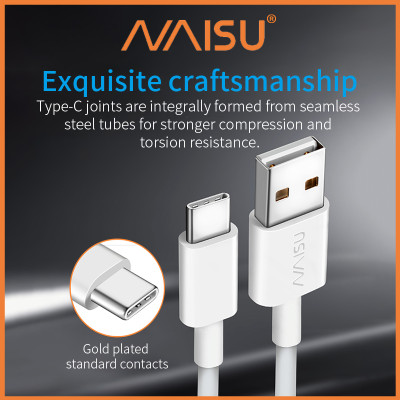 Cáp sạc dữ liệu nhanh Naisu Chiều dài tiêu chuẩn 1m cho IOS/Android D – 1815 Hàng nhập khẩu