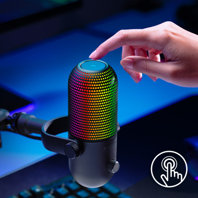[NEW] Razer Seiren V3 Chroma - RGB USB Microphone with Tap-to-Mute (Micro Streaming) (Hàng chính hãng) | Chroma RGB Lighting