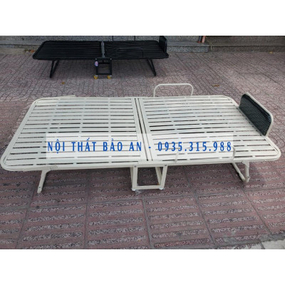 Giường sắt xếp di dộng 1m2 x 2m
