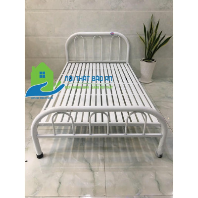 Giường sắt mỹ nghệ nhiều kích thước từ 1m đến 1m8 mẫu 03 - Bảo An