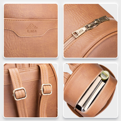 Balo Lata ( Thời trang nữ cỡ trung - Balo da BAL61 )