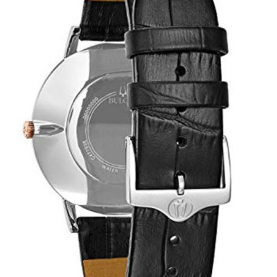 Đồng Hồ Nam Bulova Dây Da 98A167 - Mặt Đen