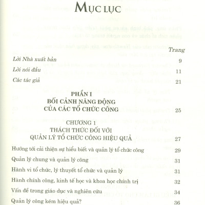 Hiểu Và Quản Lý Tổ Chức Công