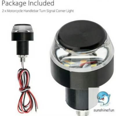 BỘ 2 CÁI ĐẦU GÙ CHỐNG ĐỔ BẢO VỆ TAY LÁI XE MÁY CÓ ĐÈN LED TRANG TRÍ CỰC ĐẸP 