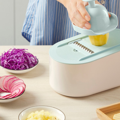 Bộ Nạo Cắt Rau Củ Quả Đa Năng YOKO Có Nhiều Lưỡi Thay Thế - Hàng chính hãng Inochi ( Tặng kèm khăn lau PaKaSa) 