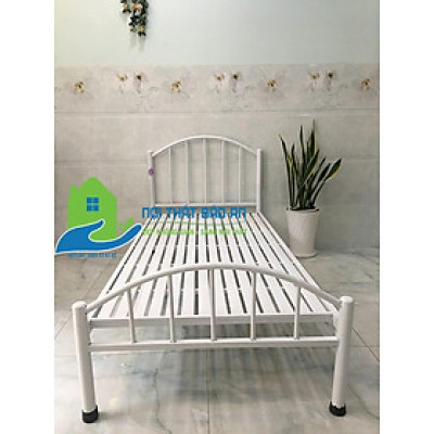 Giường sắt mỹ nghệ nhiều kích thước từ 1m đến 1m8 mẫu 04 - Bảo An