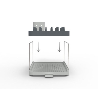 Kệ úp chén bát 2 tầng Joseph Joseph Duo (Grey) - 006353