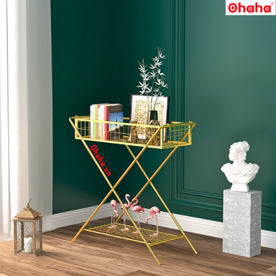 KỆ TRANG TRÍ PHÒNG KHÁCH SANG TRỌNG CAO CẤP OHAHA - KTT027