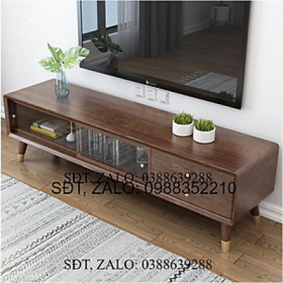 LUX.Kệ TiVi gỗ tự nhiên nguyên khối 1m8v- Nội thất gỗ phòng khách (kt 180x40x45cm)