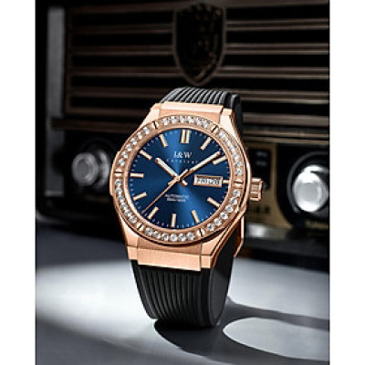 Đồng Hồ Nam I&W Carnival 55851G7 Chính Hãng Full Box Chống Nước Kính Chống Xước Dây Silicon Cao Cấp BH 60T (Máy Cơ Tự Động)