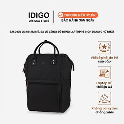 Balo đựng laptop 16 inch IDIGO UBP2 - 518, Ba lô du lịch nam nữ đa năng dáng chữ nhật
