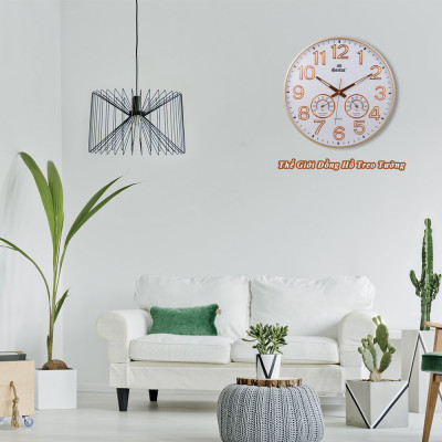 Đồng Hồ EASTAR Mặt Tròn có DẠ QUANG và Đồng hồ CƠ Đo NHIỆT ĐỘ & ĐỘ ẨM - Máy KIM TRÔI - Tặng Pin Maxell