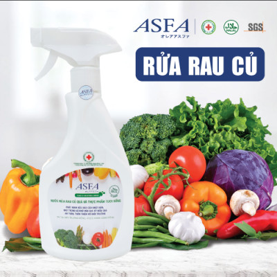 Bình Xịt Diệt Khuẩn Dành Cho Rau, Củ, Quả - Asfa Fruit & Vegetable Wash 500ml_Thương Hiệu Đến Từ Nhật Bản