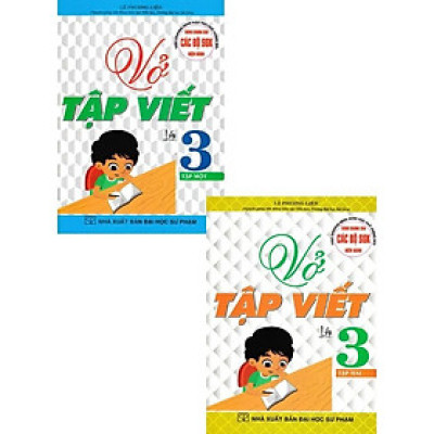 Sách - Vở Tập Viết Lớp 3 - Combo 2 Cuốn - Dùng Chung Cho Các Bộ SGK Hiện Hành - Hồng Ân