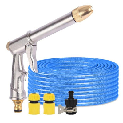 Vòi nước vòi phun nước rửa xe tưới cây tăng áp + bộ dây bơm nước cao cấp TLG 206810 đầu đồng,nối đen