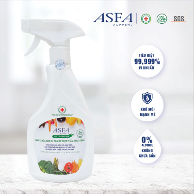 Bình Xịt Diệt Khuẩn Dành Cho Rau, Củ, Quả - Asfa Fruit & Vegetable Wash 500ml_Thương Hiệu Đến Từ Nhật Bản