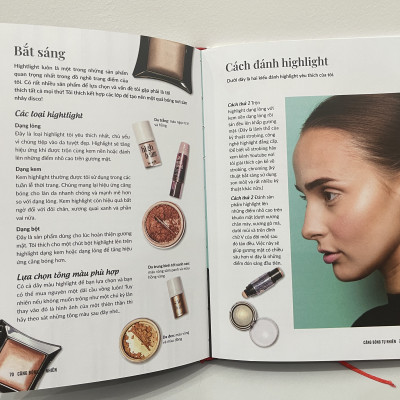 Sách - The makeup manual - Sách Trang điểm tự nhiên, Sách Make up, học cách trang điểm từ a-z - Á Châu Books