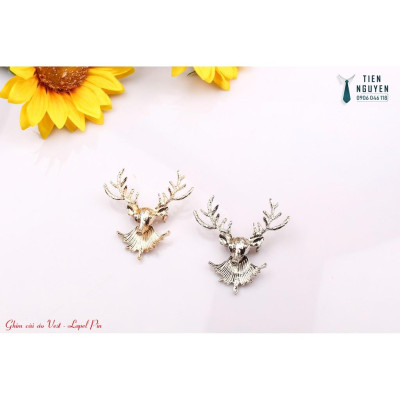 Ghim cài áo Huou bom - lapel pin - Phụ kiện cài áo đinh đá cao cấp