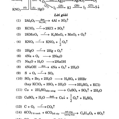 Sơ Đồ Và Chuỗi Phản Ứng Hóa: Vô Cơ 10-11-12