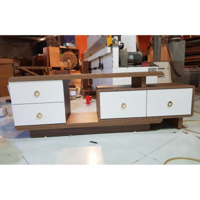 Kệ tivi thông Minh gỗ Min 1m4 rút ra 2m2