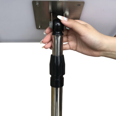 Standee trụ inox khung mica A4