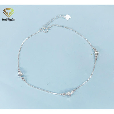 Lắc chân bạc Ý 925 Huệ Ngân - Ngôi sao may mắn RYBJ50118