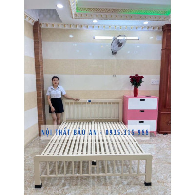 GIƯỜNG SẮT HỘP 4X8 - ĐA DẠNG KÍCH THƯỚC - BAO ĐẸP