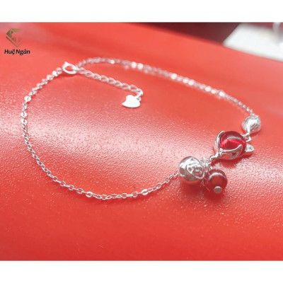 Lắc chân bạc Ý 925 Huệ Ngân - Hồ ly phong thủy RYBJ50085