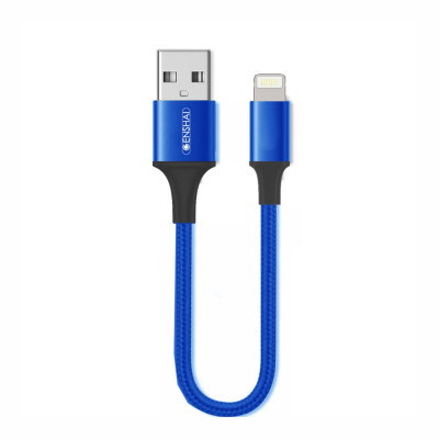 Cáp sạc ip  ngắn hàng chính hãng GENSHAI GL12 USB to L dây dù 20cm tiện dụng cho pin sạc dự phòng | Bảo hành 12 tháng 1 đổi 1