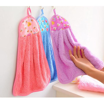 Set 6 Khăn Lau Tay Có Móc Treo Dùng Cho Nhà Bếp Đa Năng Tiện Dụng Chất Liệu Cao Cấp Thấm Hút Tốt-Tặng Kèm Tất Gấu Siêu Dễ Thương