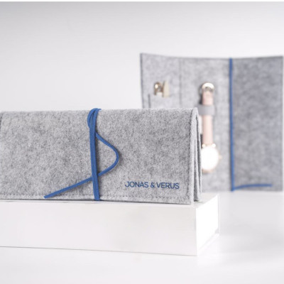 Đồng hồ đeo tay Nữ hiệu JONAS & VERUS X02060-Q3.PPWLR, Máy Pin (Quartz), Kính sapphire chống trầy xước, Dây Da Italy