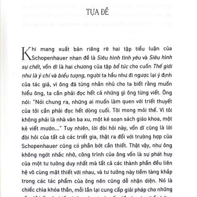 Siêu Hình Tình Yêu - Siêu Hình Sự Chết