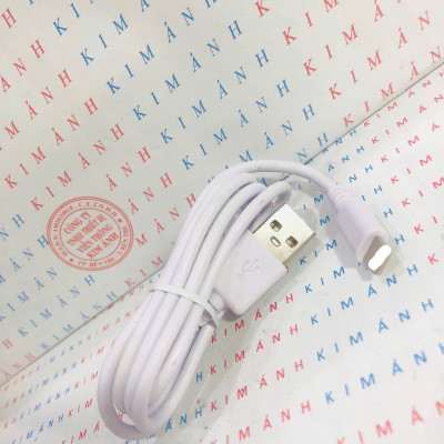 Dây sạc Ham mer chân cắm IOS (L ) dòng điện 2A, Kim Ánh bảo hành hàng chính hãng 12 tháng