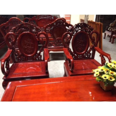 Bàn ghế guột mẫu phượng gỗ nhãn