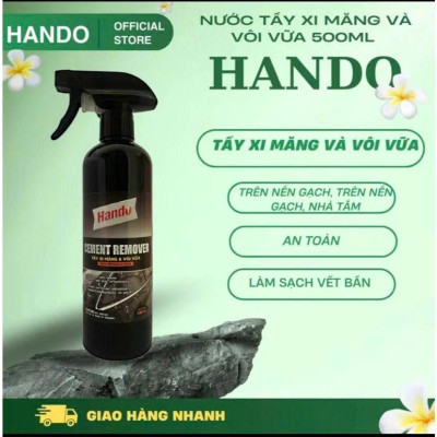 Chai xịt vệ sinh tẩy vết xi măng vôi vữa Hando 500ml