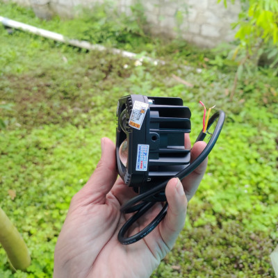 Đèn Trợ Sáng Bi Cầu BMU P66 55W/12.24V/DC lắp ô tô xe máy Sáng 2 Màu có trợ Pha Laser