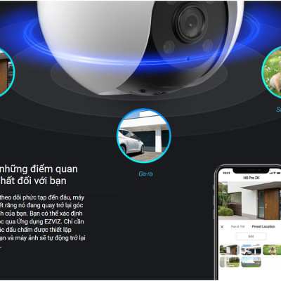 Camera IP WiFi Ngoài Trời  EZVIZ H8 2K (2304 × 1296p) - Hàng chính hãng